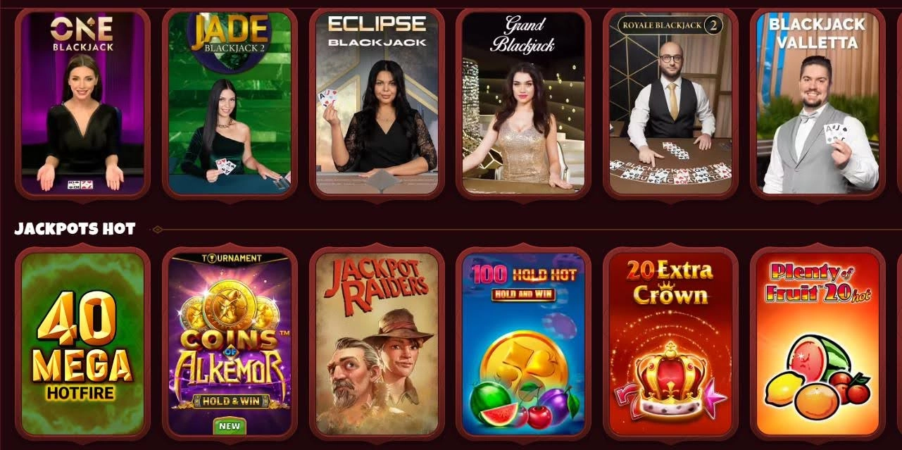 Jeux de casino Magius